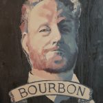 Ranger Bourbon -painting of his wedding photo