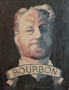 Ranger Bourbon -painting of his wedding photo