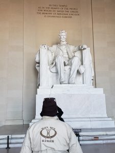 Ranger at Lincoln Memorial