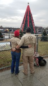 Rangers at National Christmas Tree in DC